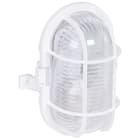 LEGRAND - Hublot plástico - 12W - IP 44 - IK 06 - oval - E27 - Blanco