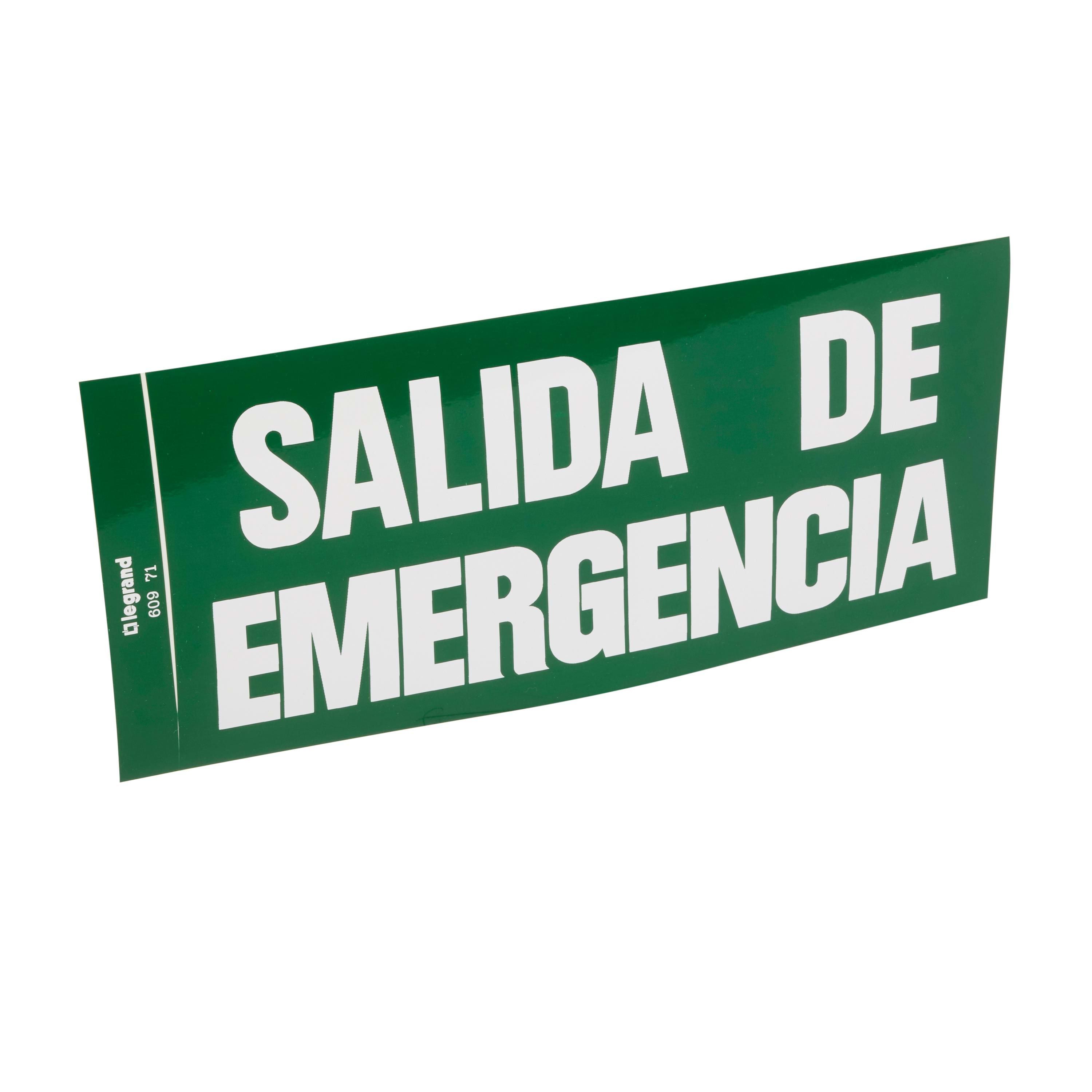 LEGRAND - Etiqueta de señalización SALIDA DE EMERGENCIA