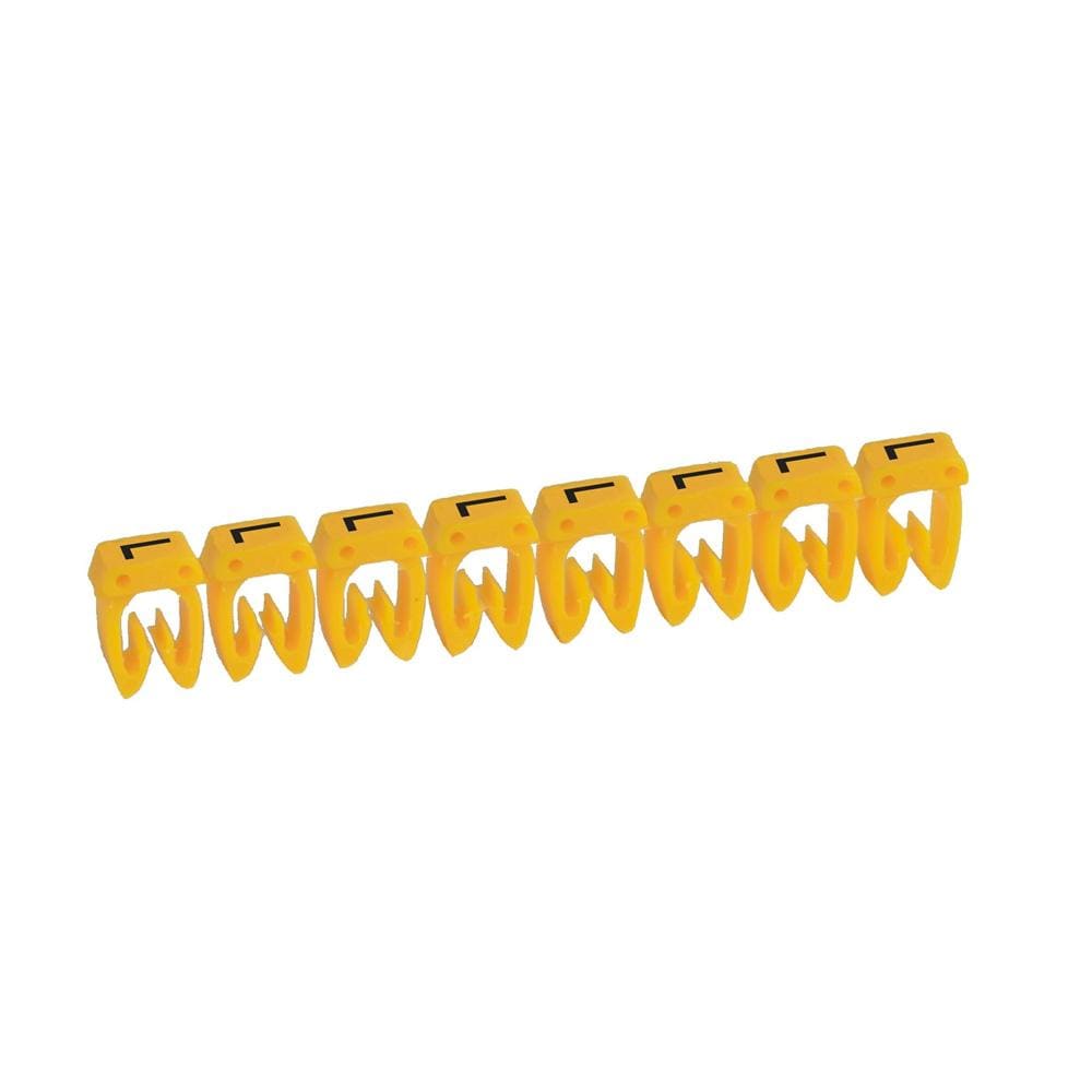 LEGRAND - Etiqueta CAB 3 para cableado de 4 a 6mm² - letra mayúscula L
