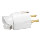 LEGRAND - Clavija rotativa 2P+T 16A Rotación de la clavija 360º Salida de cable recta o lateral. Color blanco