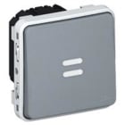 LEGRAND - Interruptor temporizado luminoso Plexo modular gris - 230V - 50/60 Hz