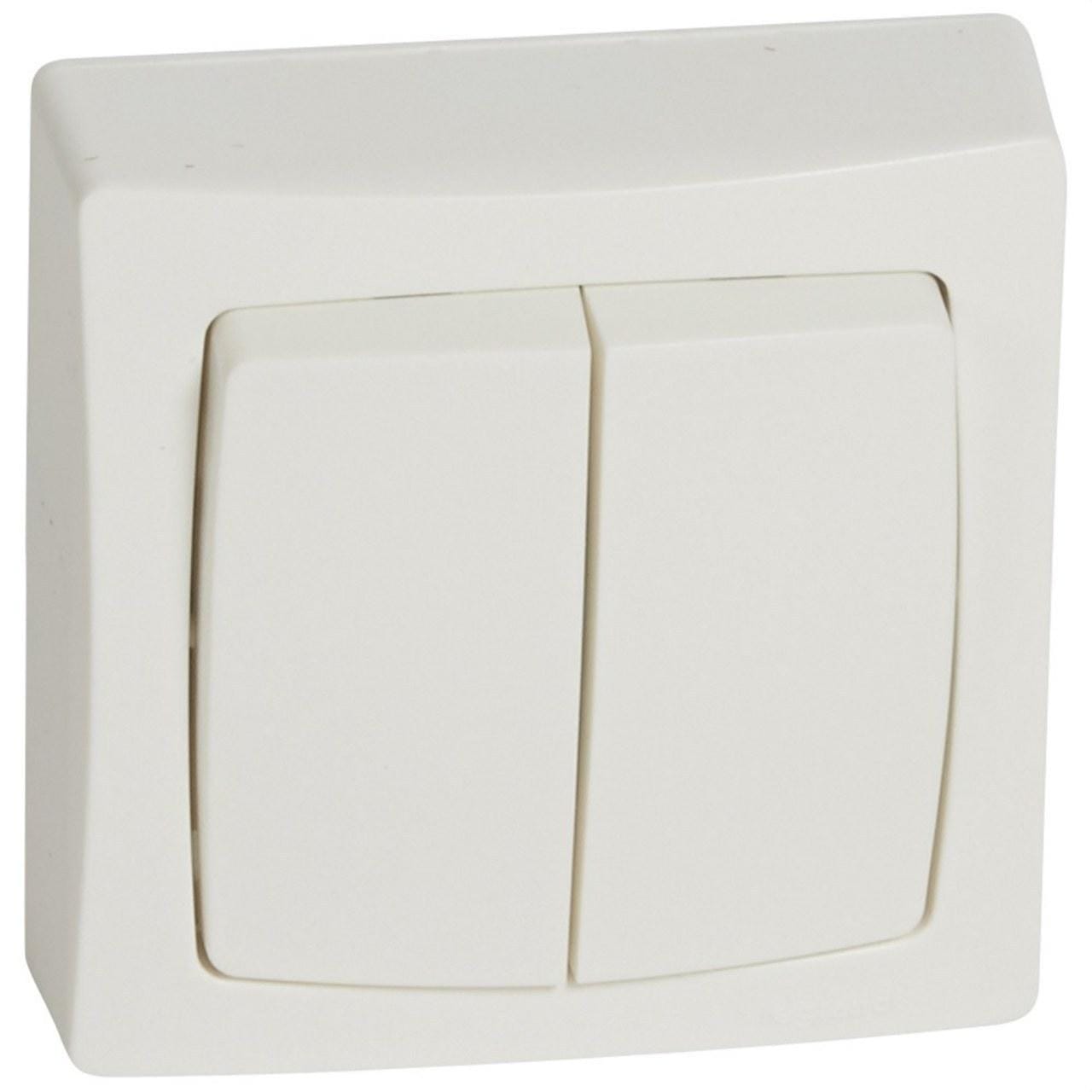 LEGRAND - Conmutador doble - Oteo - 10A - monobloc - Blanco