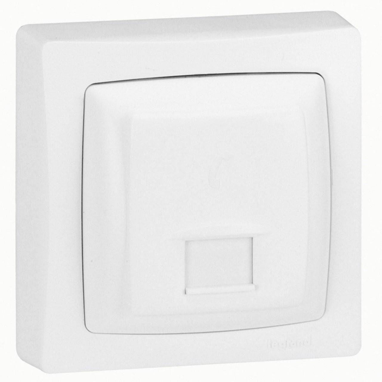 LEGRAND - Base RJ45 RDSI 8 contactos equipo en superficie completo - Blanco