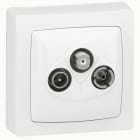 LEGRAND - Base TV-R-SAT única - Oteo - monobloc - Blanco