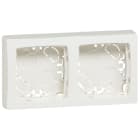 LEGRAND - Placa de superficie 2 puestos Oteo de color blanco