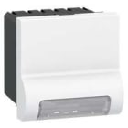 LEGRAND - Piloto de balizado Mosaic - 230 V - 2 módulos - Blanco antibacteriano
