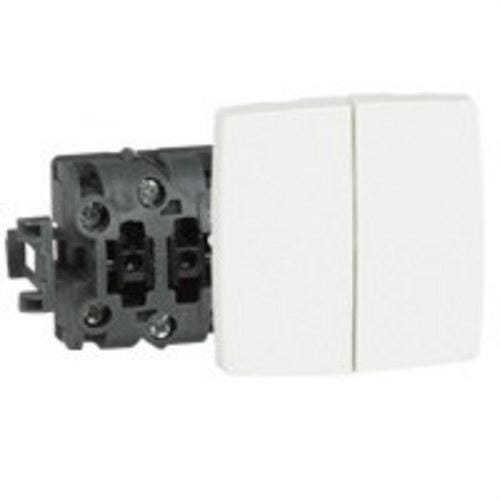 LEGRAND - Conmutador doble - Oteo - 10A - componible - Blanco