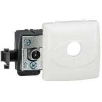 LEGRAND - Base TV única simple - macho - Oteo - componible - Blanco