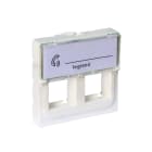 LEGRAND - Adaptador Mosaic para RJ 45 - para 2 conectores Keystone - 2 módulos - Blanco