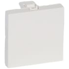 LEGRAND - Tapa ciega Mosaic - 2 módulos - Blanco antibacteriano