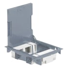 LEGRAND - Caja suelo gris 10 módulos toma inoxidable