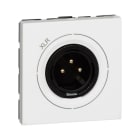 LEGRAND - Base audio Mosaic - XLR 3 polos - macho - 2 módulos - Blanco