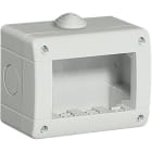 BTICINO - Caja Idrobox con IP40 de color gris - 3 módulos - Para Livinglight y Luna