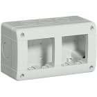 BTICINO - Caja Idrobox con IP40 de color gris - 2x2 módulos - Para Livinglight y Luna