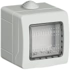 BTICINO - Caja Idrobox con IP55 de color gris - 2 módulos - Para Livinglight y Luna