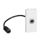 LEGRAND - Base audio Mosaic - Jack 3,5mm hembra - 1 módulo -  preconectorizada - Blanco