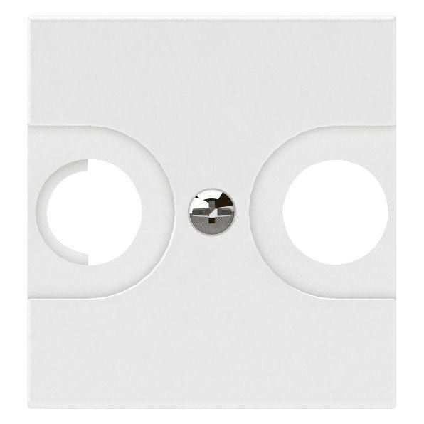 LEGRAND - Adaptador Mosaic para base TV/R-SAT - 2 módulos - Blanco