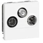 LEGRAND - Base TV/R/SAT - Mosaic - 2 módulos - Blanco