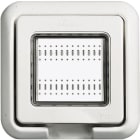 BTICINO - Tapa Idrobox con IP55 de color blanco - 2 módulos - Para Livinglight y Luna