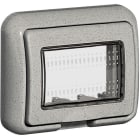 BTICINO - Tapa Idrobox con IP55 de color blanco - 3 módulos - Para Livinglight y Luna