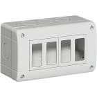 BTICINO - Caja Idrobox con IP40 de color gris - 4 módulos - Para Màtix y Magic
