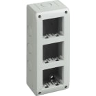 BTICINO - Caja Idrobox con IP40 de color gris - 2x3 módulos - Para instalación en vertical de las series Màtix y Magic