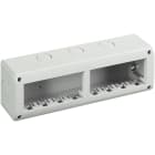 BTICINO - Caja Idrobox con IP40 de color gris - 4x2 módulos - Para Màtix y Magic