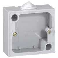LEGRAND - Caja superficie 20A. Instalación en superficie de las bases 0557 03/06/08. Medidas: 79X86X40mm