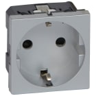 LEGRAND - Base de corriente Mosaic - 2P+T - 2 módulos - Embornamiento con tornillos - Aluminio