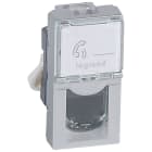 LEGRAND - Base RJ45 Mosaic - Cat.6 - UTP - 1 módulo - 8 contactos - LCS² - Alumino