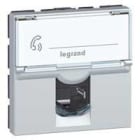 LEGRAND - Base RJ45 Mosaic - Cat.6A - STP - 2 módulos- Aluminio - LCS²