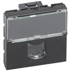 LEGRAND - Toma RJ45 categoría 6 FTP 2 módulos MOSAIC BLACK
