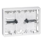 LEGRAND - Caja de superficie Mosaic - 2x6 o 2x8 o 2x3x2 módulos - profundidad 46mm - para soporte ref. 080266