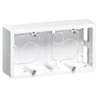 LEGRAND - Caja de superficie Mosaic - para soporte ref. 0802 52 - prof 40mm - 4/5 o 2x2 módulos - Horizontal