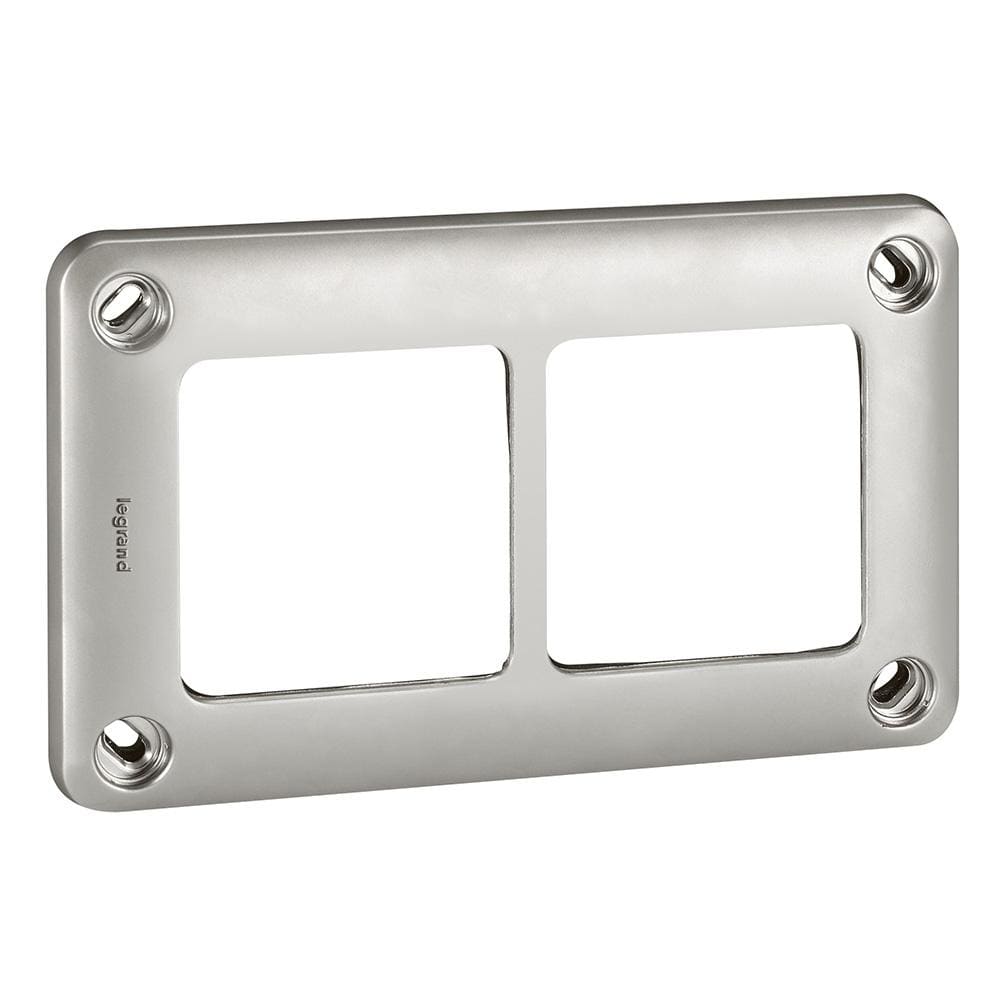 LEGRAND - Placa IK10 de la serie Soliroc - 2 elementos - 110x181mm - montaje horizontal/vertical