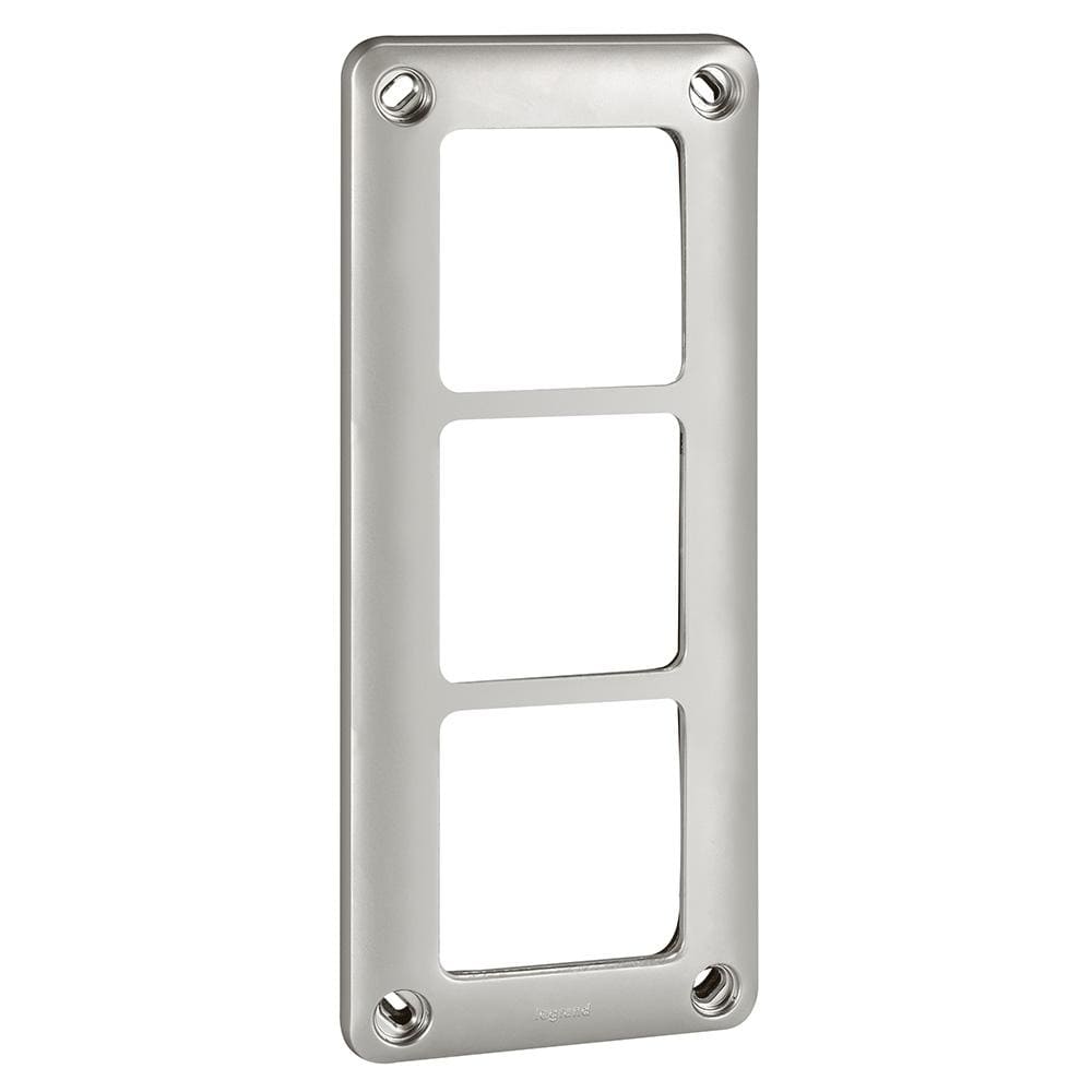 LEGRAND - Placa IK10 de la serie Soliroc - 3 elementos - 110x252mm - montaje horizontal/vertical