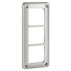 LEGRAND - Placa IK10 de la serie Soliroc - 3 elementos - 110x252mm - montaje horizontal/vertical