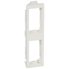 LEGRAND - Soporte Mosaic para panel - 2 x 1 mód - montaje vertical - Blanco