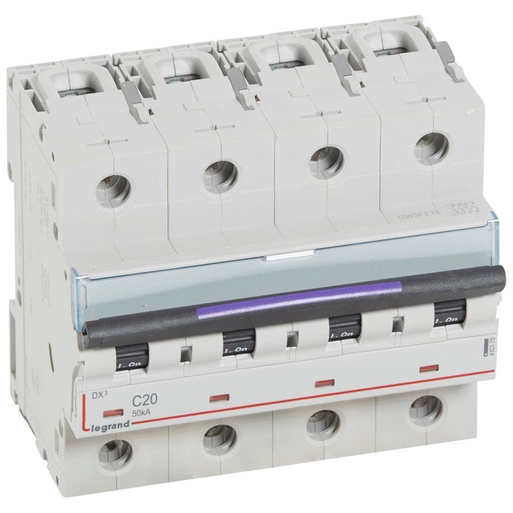 LEGRAND - Magnetotérmico DX³ 50kA - 4P - 400V~ - 20A - curva C