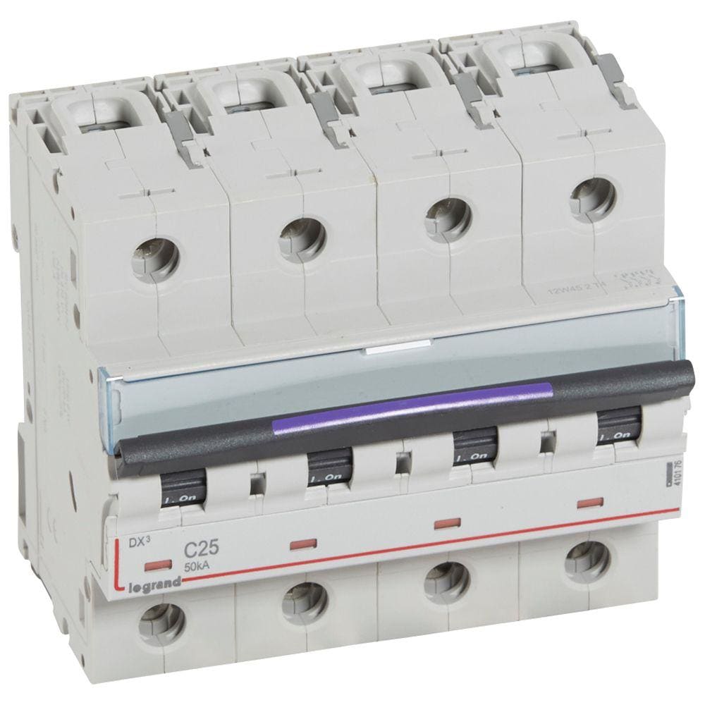 LEGRAND - Magnetotérmico DX³ 50kA - 4P - 400V~ - 25A - curva C