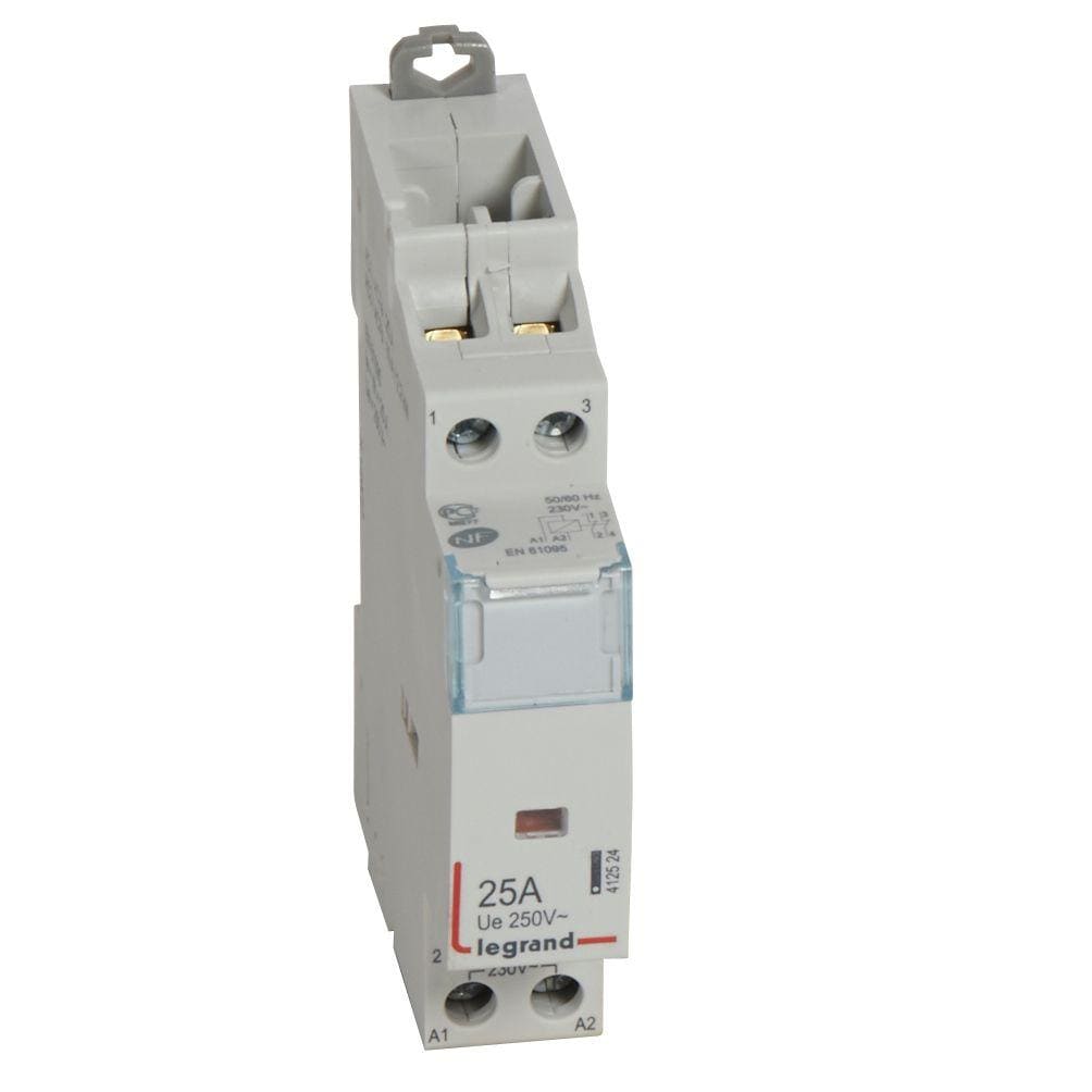 LEGRAND - Contactor con bobina 230 V~ - 2P - 250 V~ - 25A - 2 NA - 1 módulo
