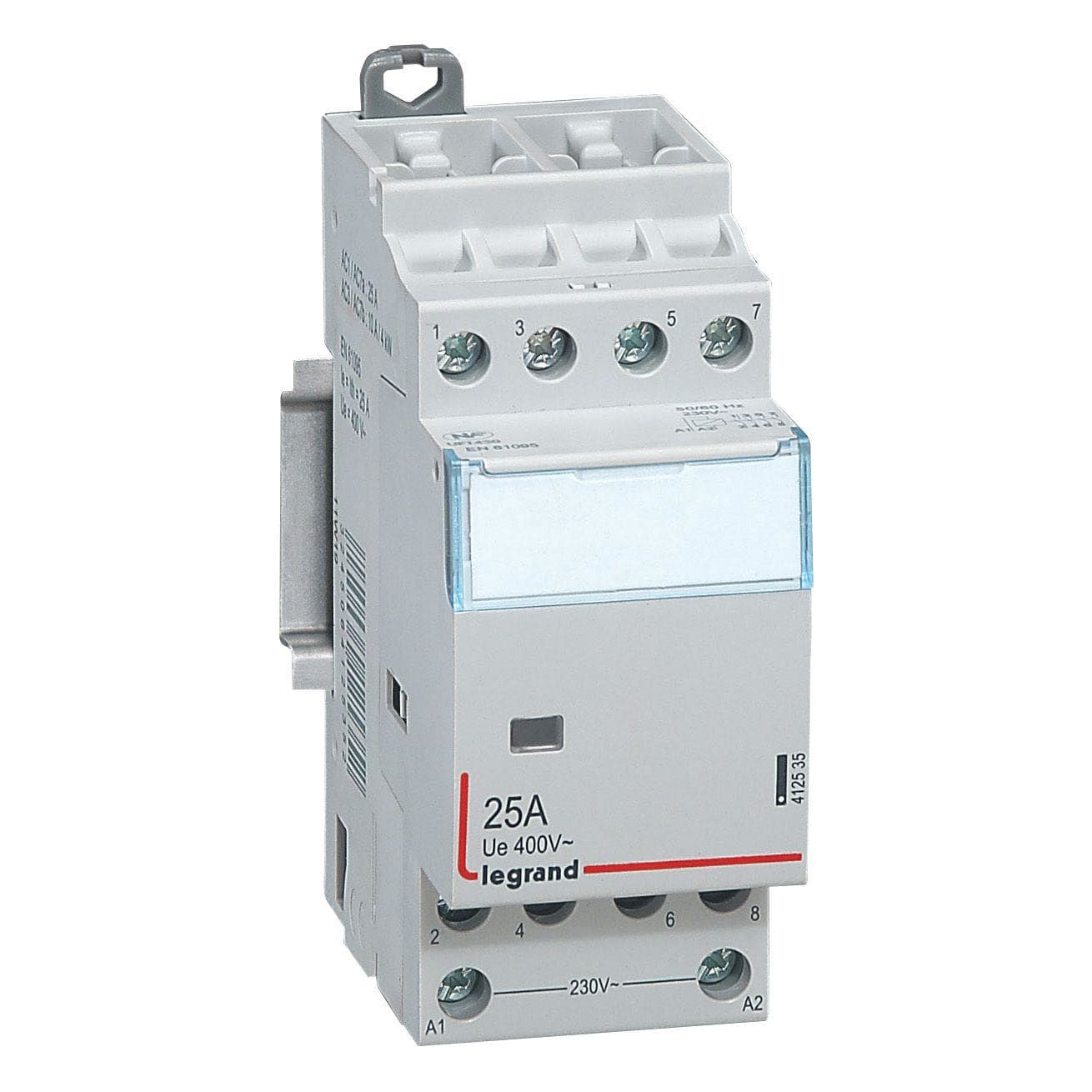LEGRAND - Contactor con bobina 230 V~ - 4P - 400 V~ - 25A - 4 NA - 2 módulos