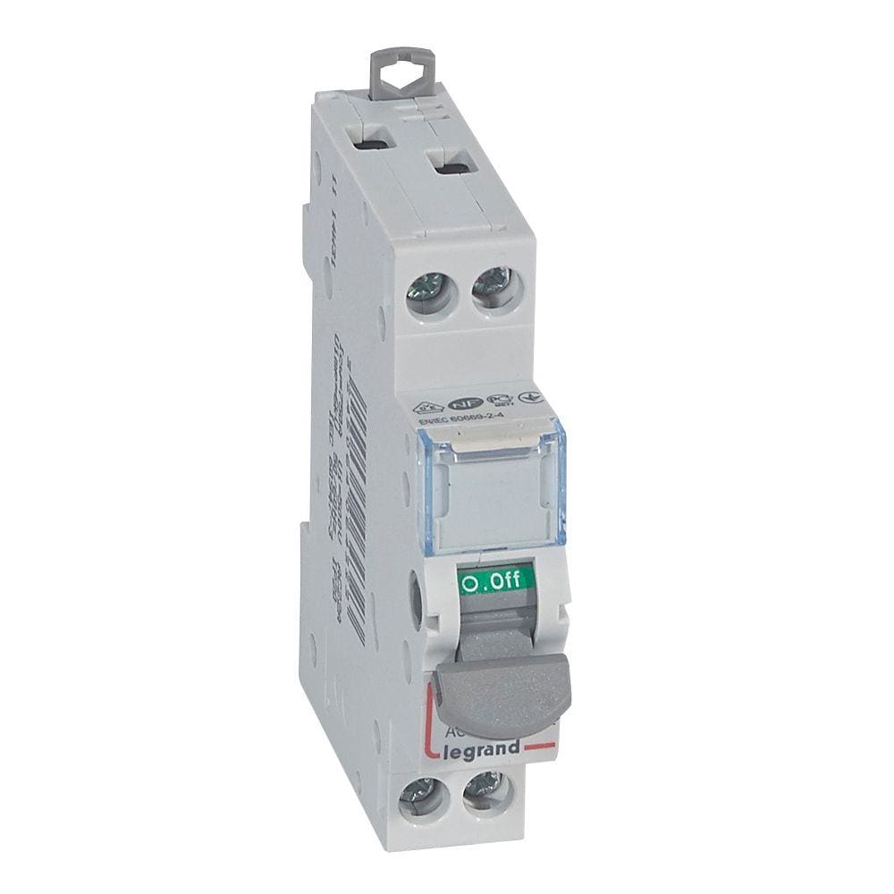 LEGRAND - Interruptor seccionador DX³ -IS - 2P - 400 V~ - 20A - 1 módulo