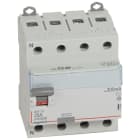 LEGRAND - Interruptor diferencial DX³ - 4P- 400V~- 25A - tipo AC - 300mA - 4 módulos