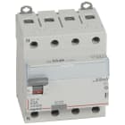 LEGRAND - Interruptor diferencial DX³ - 4P- 400V~- 63A - tipo AC - 300mA - 4 módulos