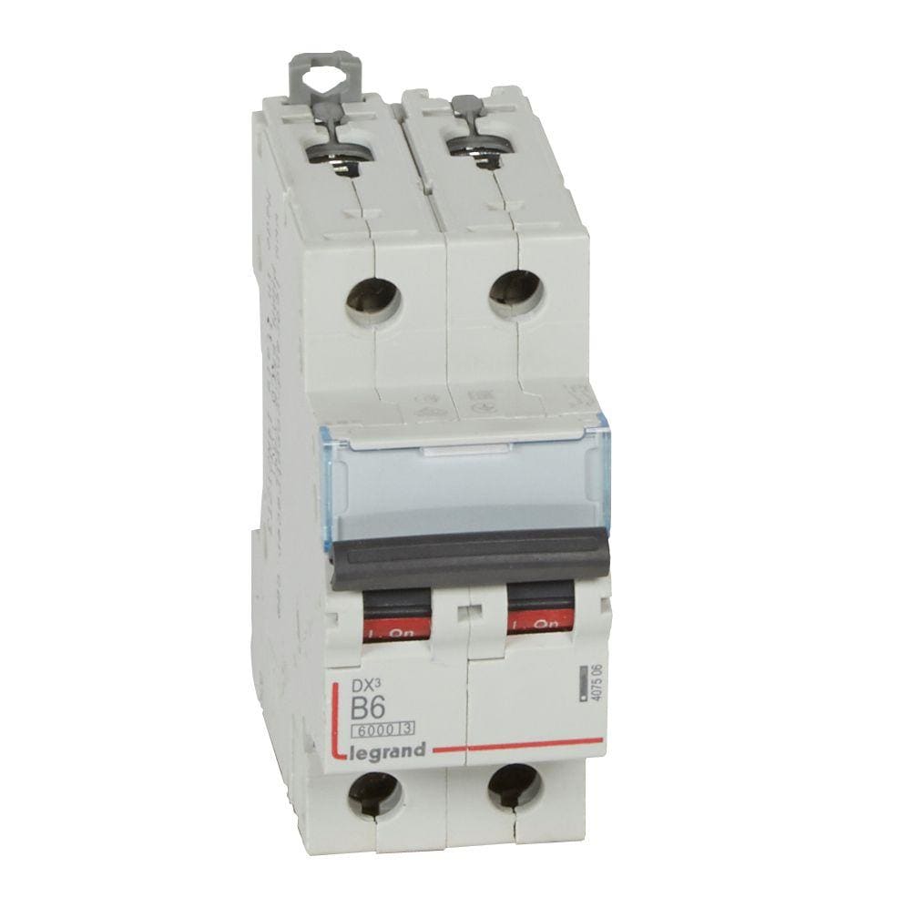LEGRAND - Magnetotérmico DX³ 6000/10kA - 2P - 230/400V~ - 6A - curva B
