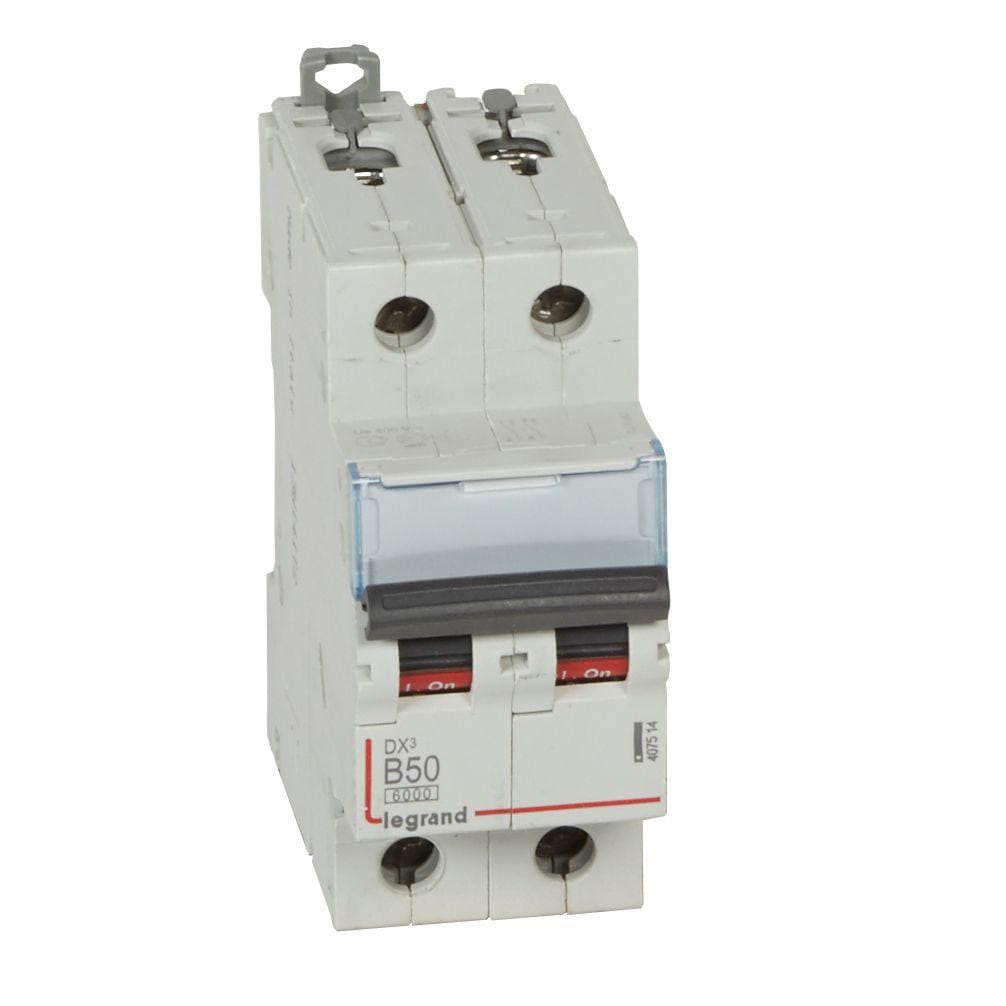 LEGRAND - Magnetotérmico DX³ 6000/10kA - 2P - 230/400V~ - 50A - curva B