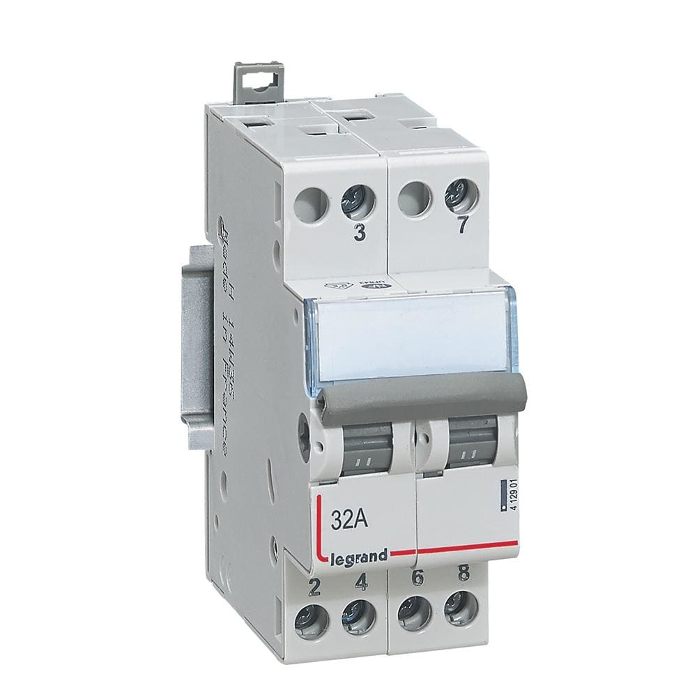 LEGRAND - Conmutador 2 posiciones - 2 contactos 32A - 400 V~ - 1 módulo
