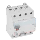LEGRAND - Interruptor diferencial DX³ - 4P- 400V~- 63A - tipo AC - 500mA - 4 módulos