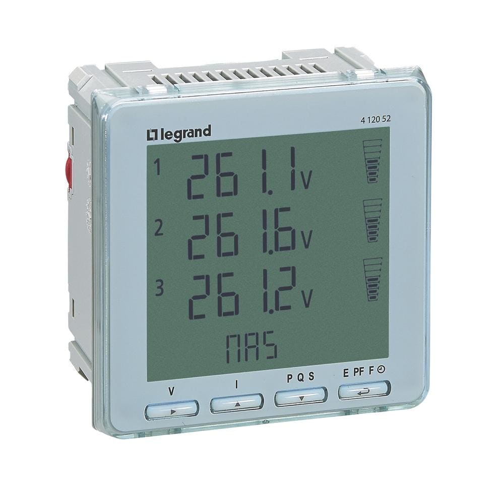 LEGRAND - Central de medida EMDX³ Access - salida por impulsos y Modbus RS485 - 96x96mm - Pantalla LCD